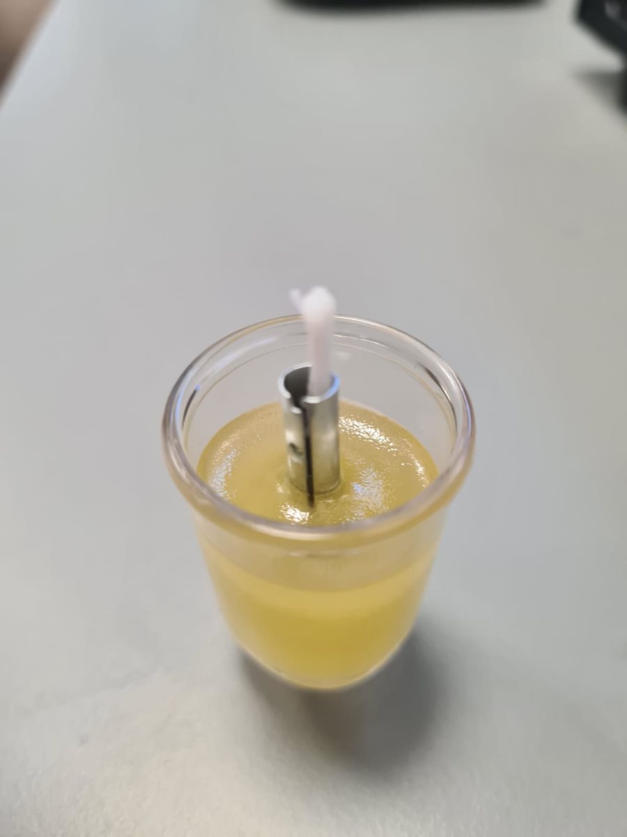 נר חנוכה שיוצר בבית היוצר. קרדיט - בית היוצר