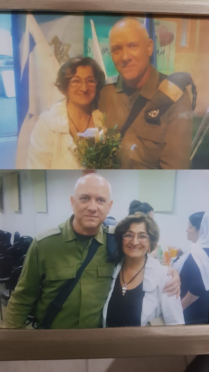 רוזט לצד תא"ל אלי שרמייסטר, קצין החינוך הראשי של צה"ל לשעבר. קרדיט - צילום פרטי