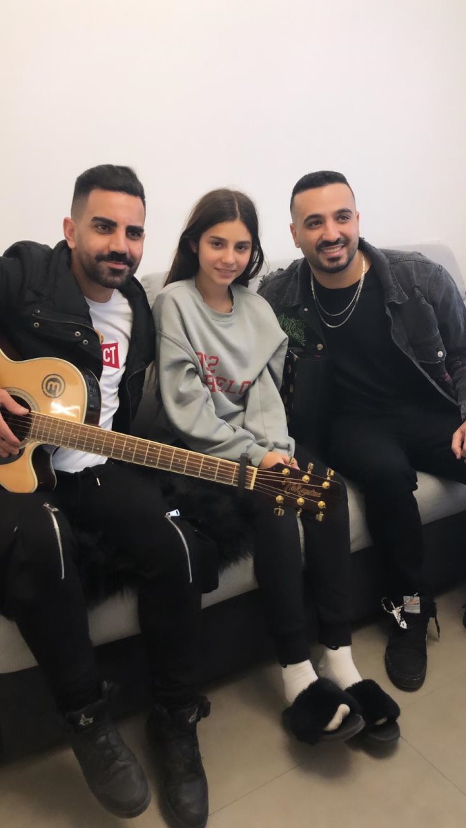 מאור אדרי עם ליאן. צילום: פרטי