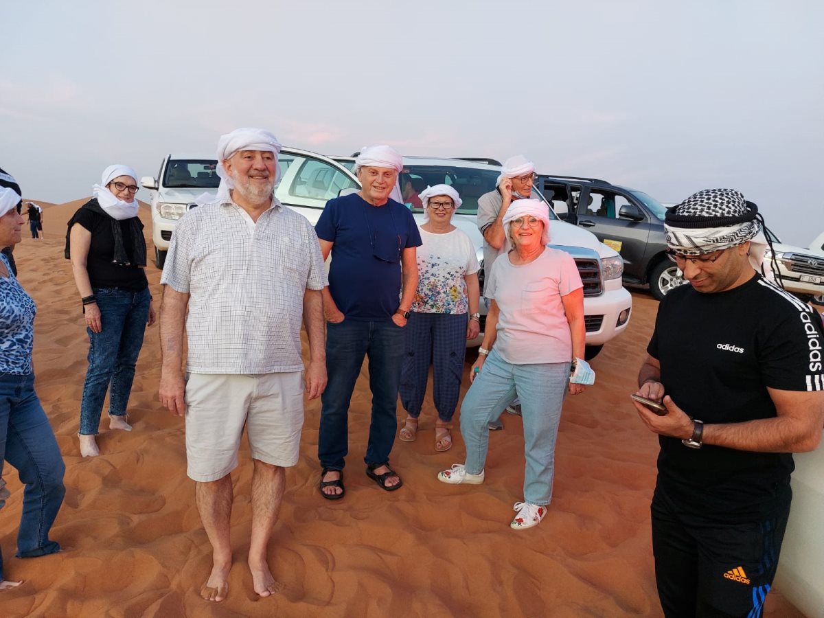 הקבלנים נכנסים לאווירה בדובאי. קרדיט - ארגון הקבלנים