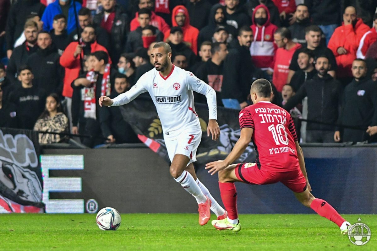 עוד גול לעונה הנפלאה שלו. קרדיט - הפועל "מחסני השוק" באר שבע