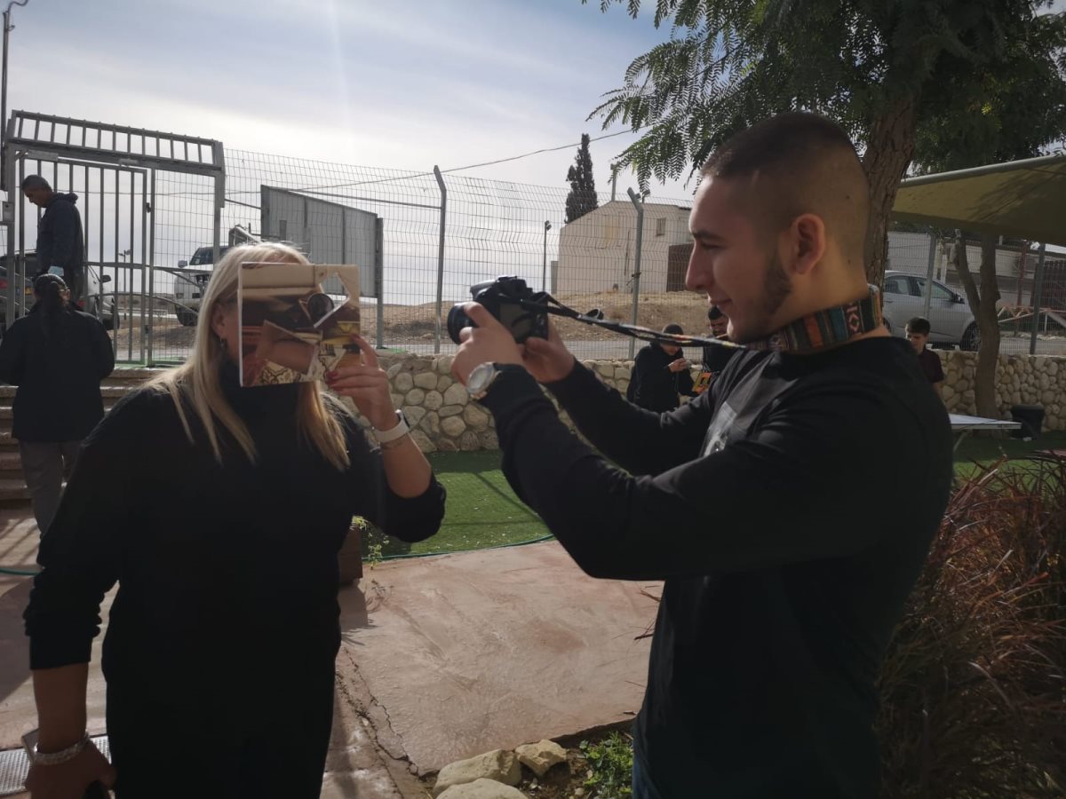 התלמידים בפעולה. קרדיט - צילום פרטי