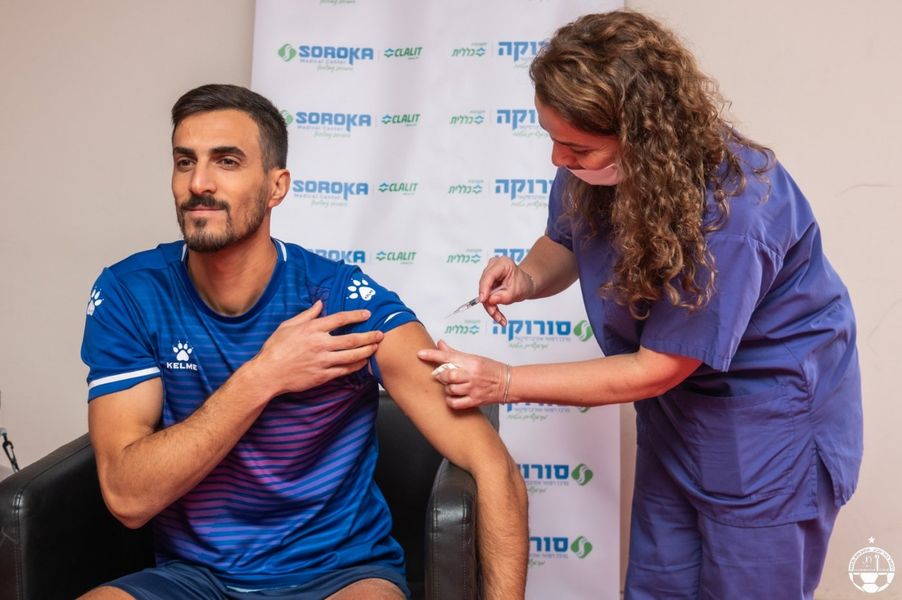 שומר על עצמו גם בזמן הפציעה, אלחמיד. קרדיט - דוברות סורוקה