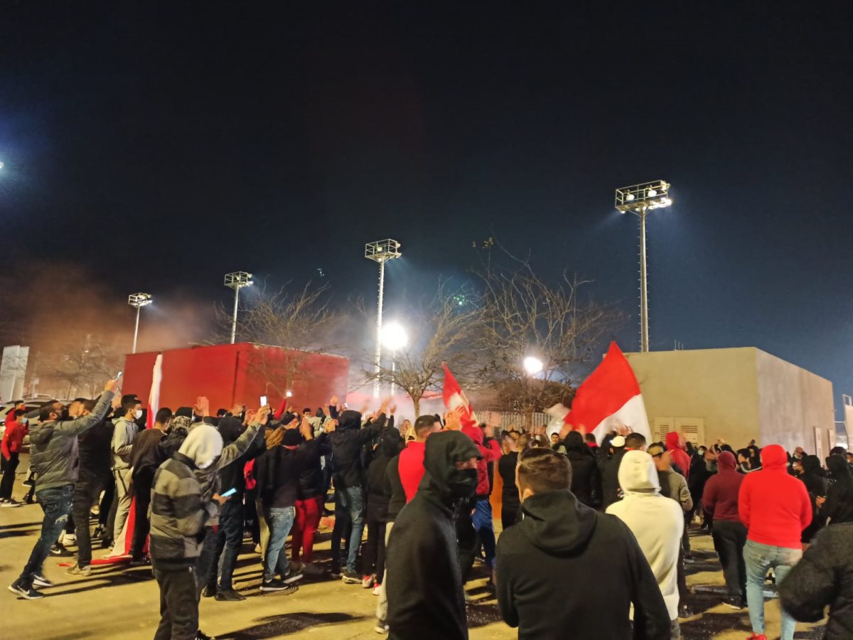 אוהדי הפועל באר שבע. צילום: יהלי אוזן | באר שבע נט