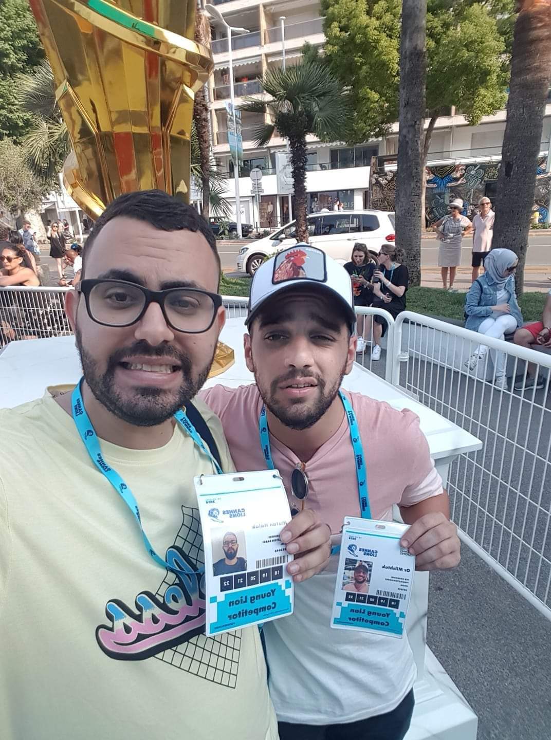 אחרי הזכייה בתחרות קרייאטיב בפסטיבל קאן. קרדיט לתמונה מתן חלק