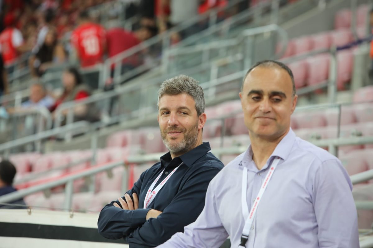 שקט תעשייתי, גיא פרימור והמנכ"ל הקודם - אסי רחמים. צילום: זאב דיקמן