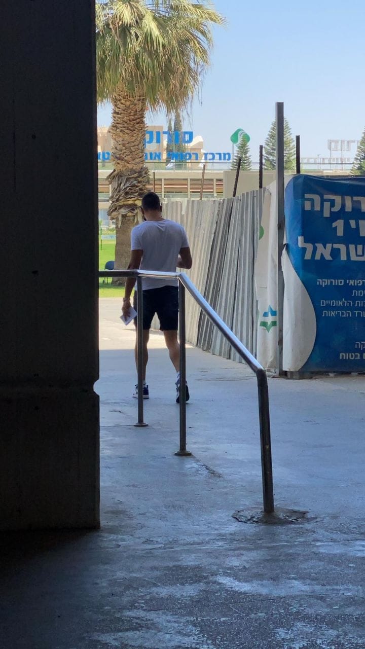 אריאל הרוש לאחר הבדיקות הרפואיות. קרדיט - תוכן גולשים (ע'פ סעיף 27א)