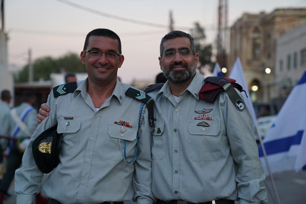 רנ"ג אבישי חזן ורס"ן שגיב שלום. קרדיט דובר צה"ל