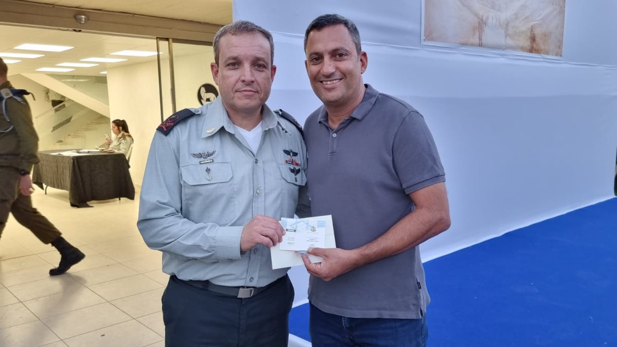 אלון דוידי והאלוף אליעזר טולדנו. קרדיט דובר צה"ל