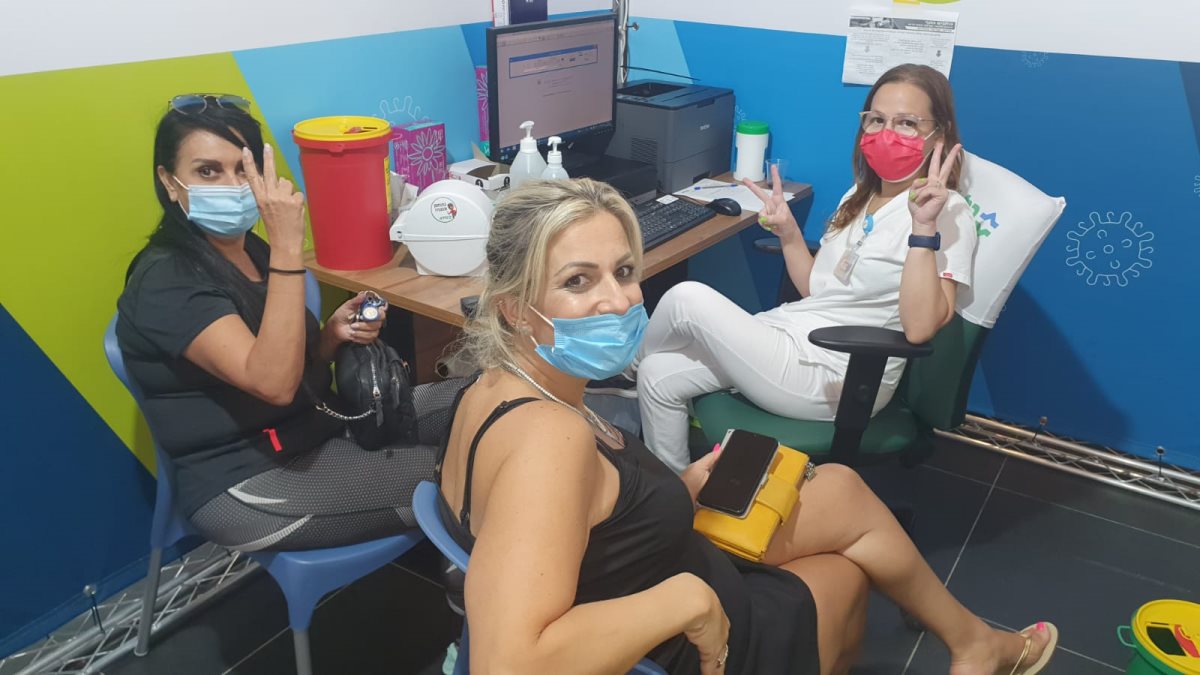 מאות מתחסנים בשעות הראשונות שלאחר האישור. קרדיט - יח"צ כללית