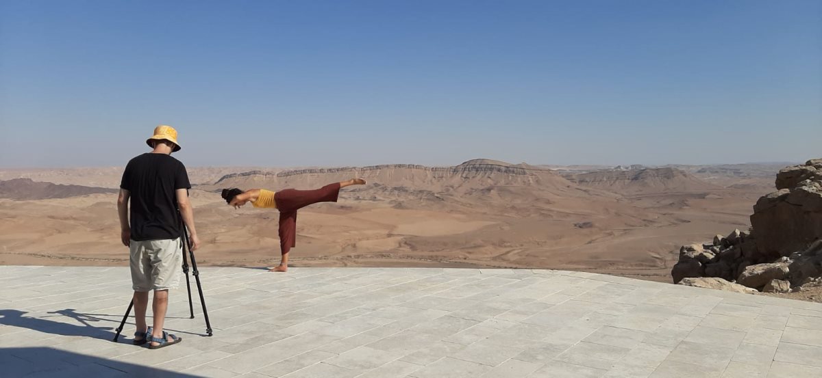 שמעון בוקשטיין (מתוך קליפ פתיחה של פסטיבל הקולנוע מצפה רמון #1 בשנת 2020)