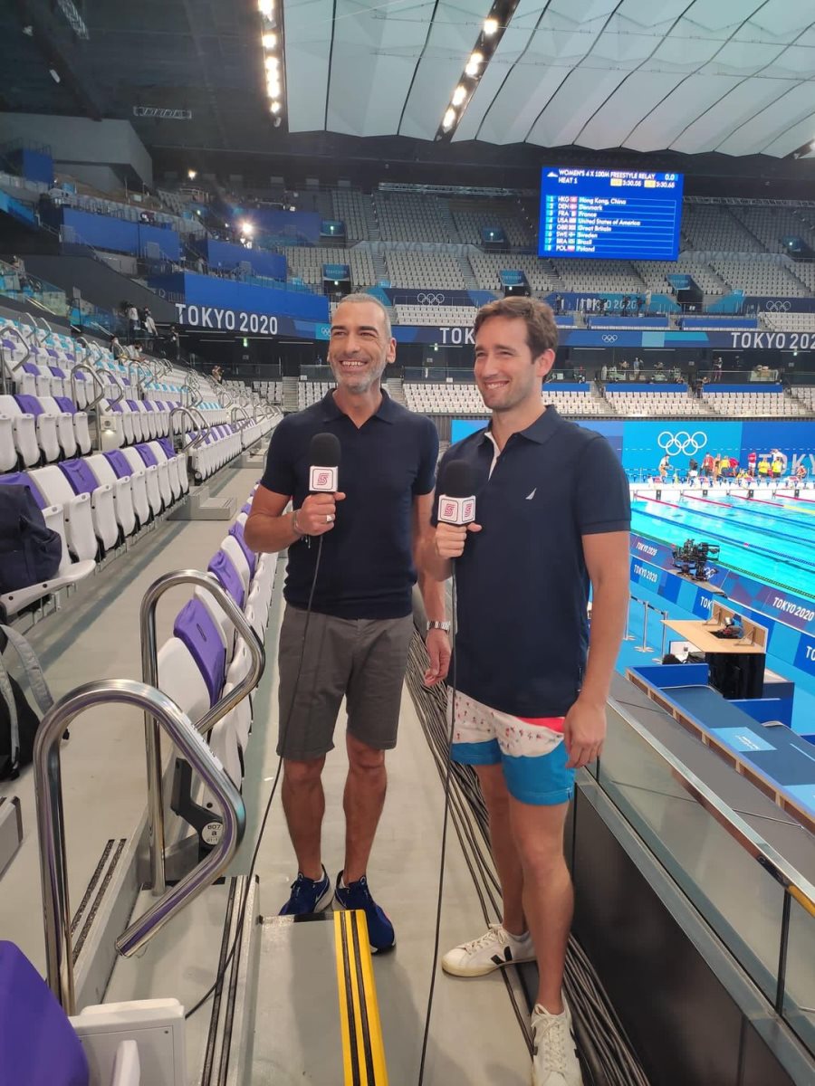 לצד אלי אילדיס בבריכה בטוקיו. קרדיט - קרדיט - תוכן גולשים (ע'פ סעיף 27א)