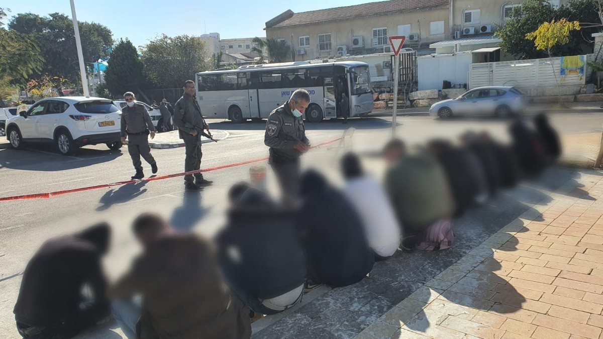 חלק מהעצורים בהפרות הסדר. קרדיט - דוברות מרחב נגב