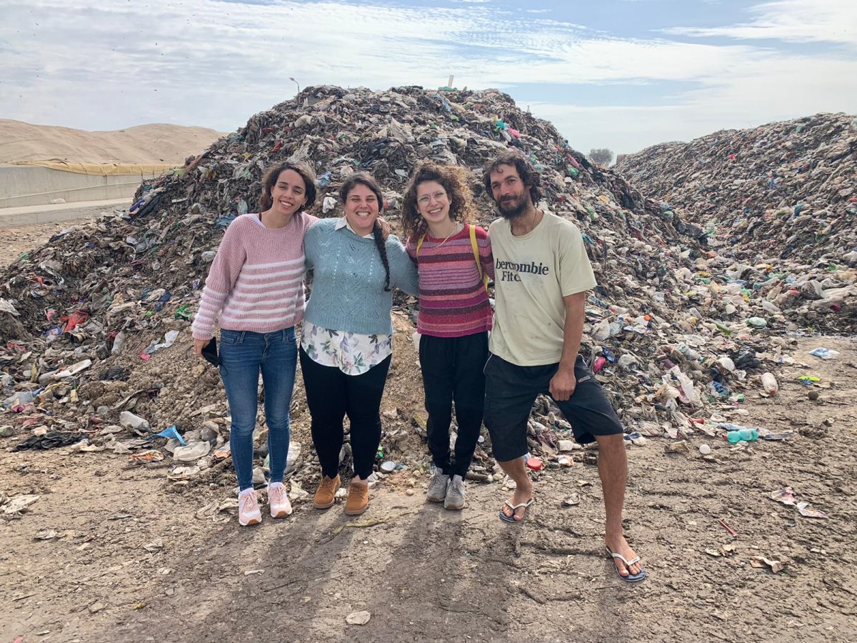 פעילי 'הרשת' באר שבע בשיח קיימות בדודאים. קרדיט - יח"צ