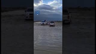 הרכב התקוע. קרדיט - מתנדבי יחידת חילוץ עין גדי של משטרת ישראל