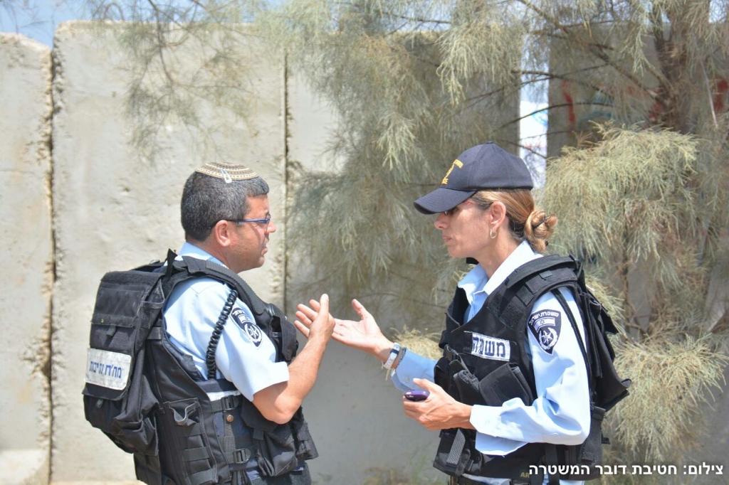 "לצערי, לאחרונה הופכים את השוטרים לשק חבטות". קרדיט - דוברות המשטרה