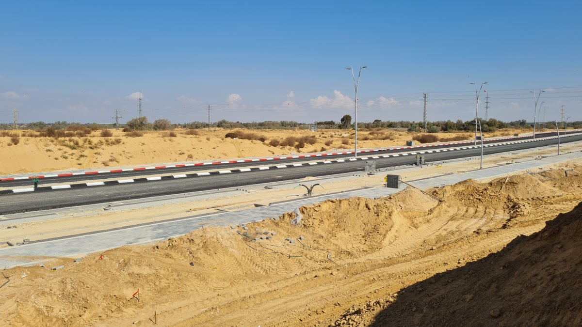 כביש אופקים-שדה תימן. קרדיט - עיריית אופקים