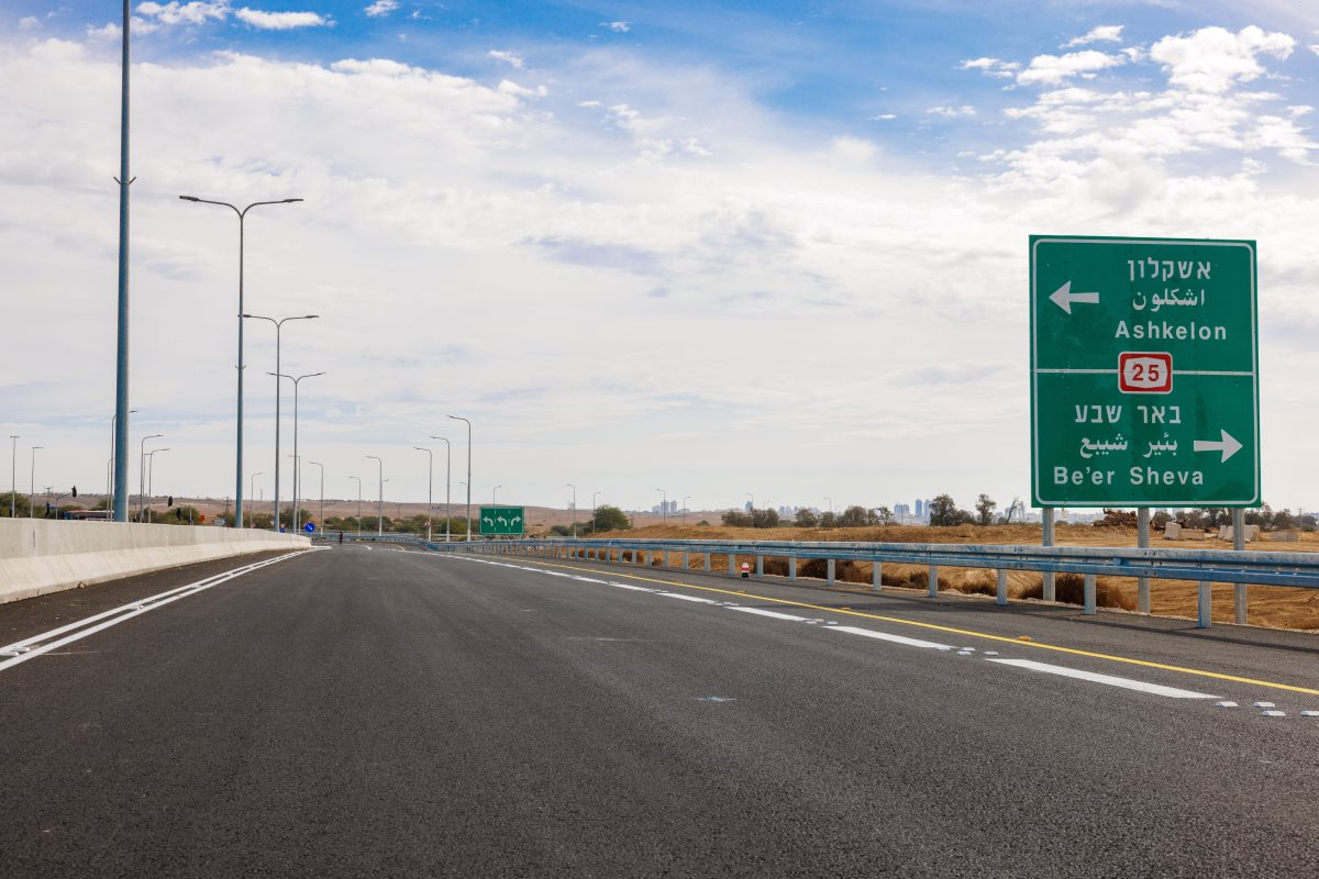 הכביש החדש, הבוקר. קרדיט - נתיבי ישראל