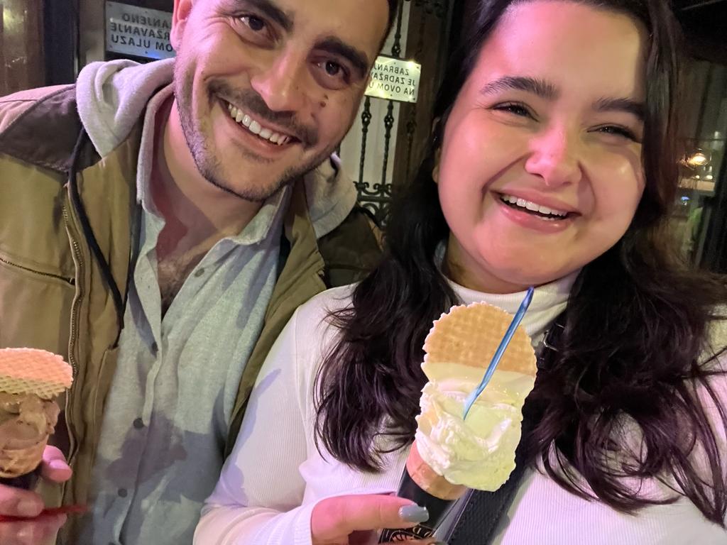 עומר ובן זוגה. קרדיט - צילום פרטי