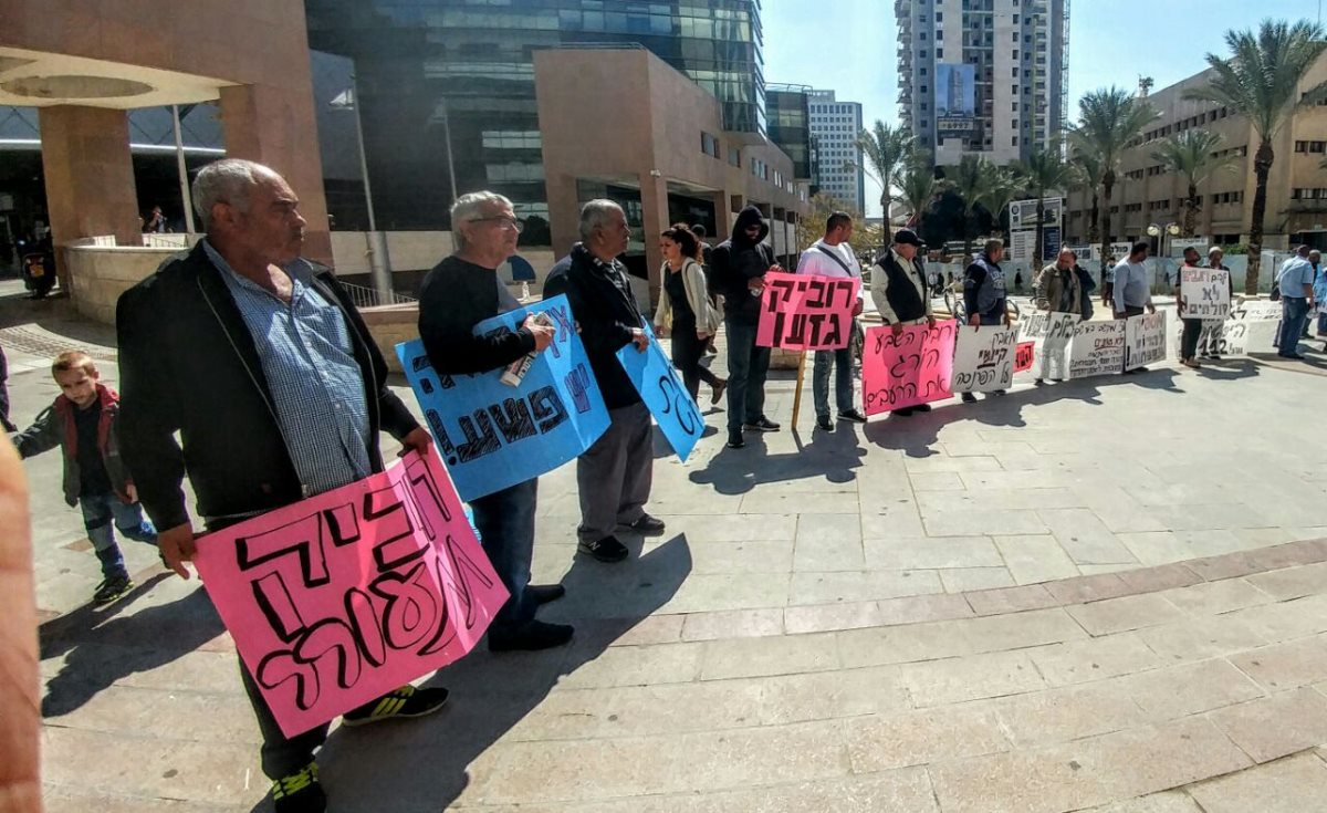 הפגינו נגד ההחלטה, סוחרי השוק הבדואי בזמנו. קרדיט - שרון טל