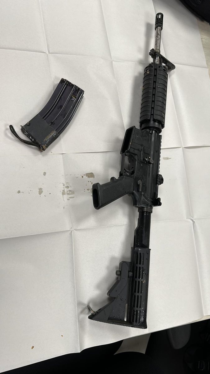 הנשק שנתפס על החשוד. קרדיט - מג"ב