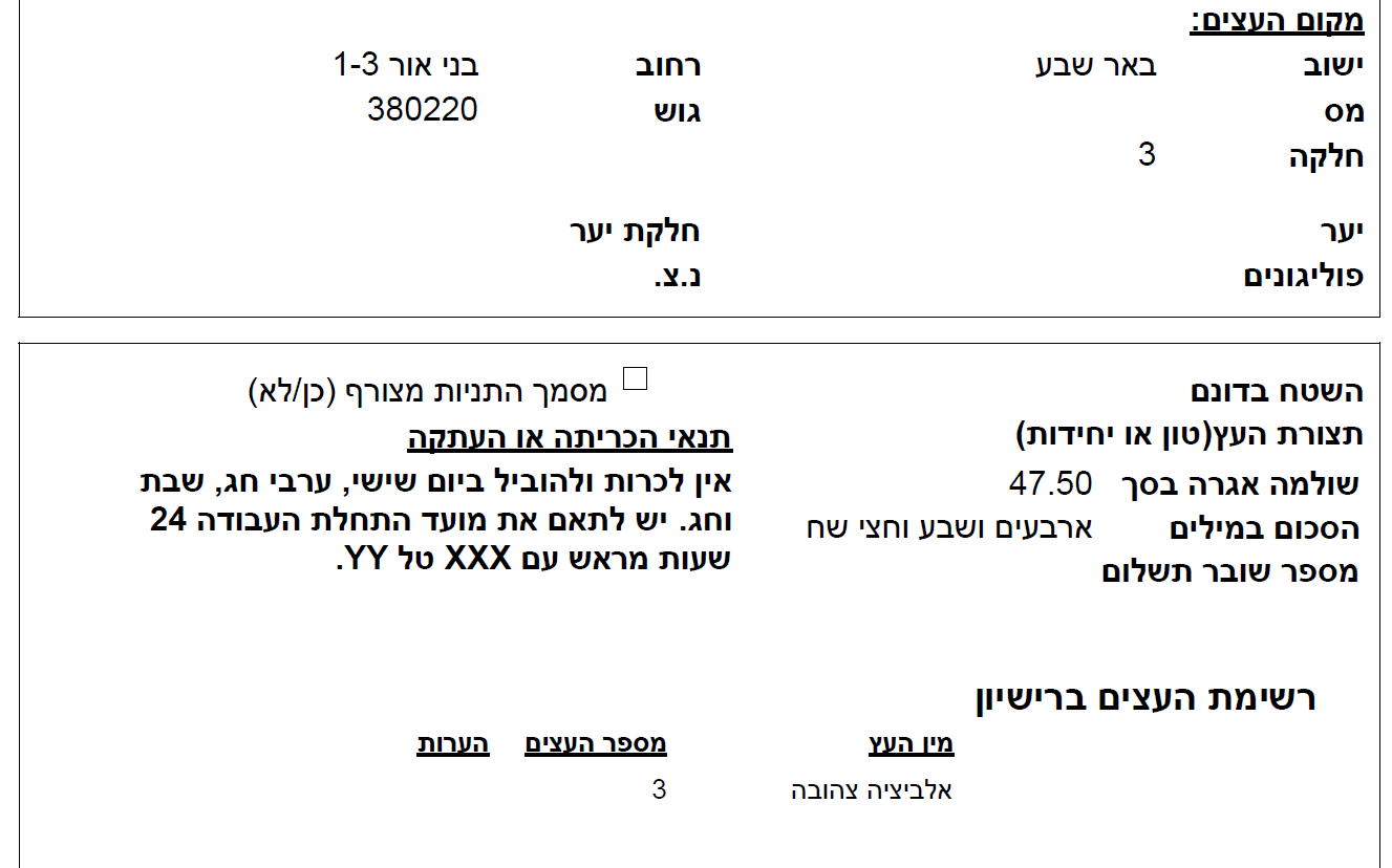 ההיתר הראשון. (ע"פ ס' 27א')