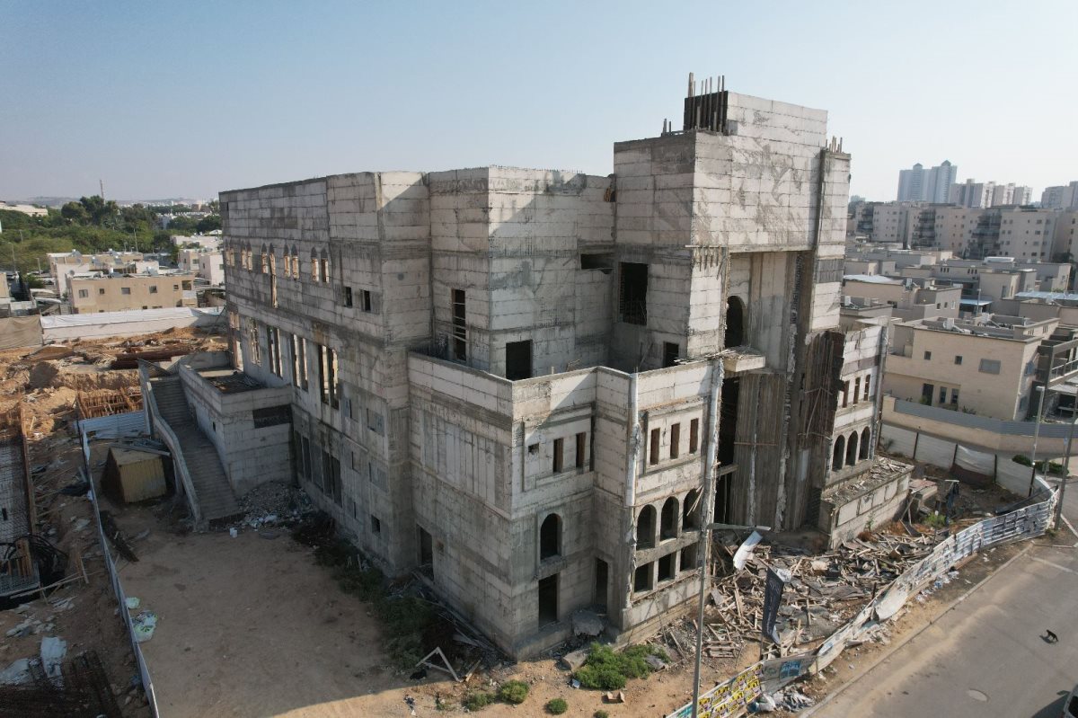 שלד המבנה כעת. קרדיט - צילום פרטי