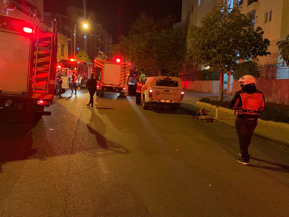 השריפה ברחוב אשר ברש. קרדיט - איחוד הצלה