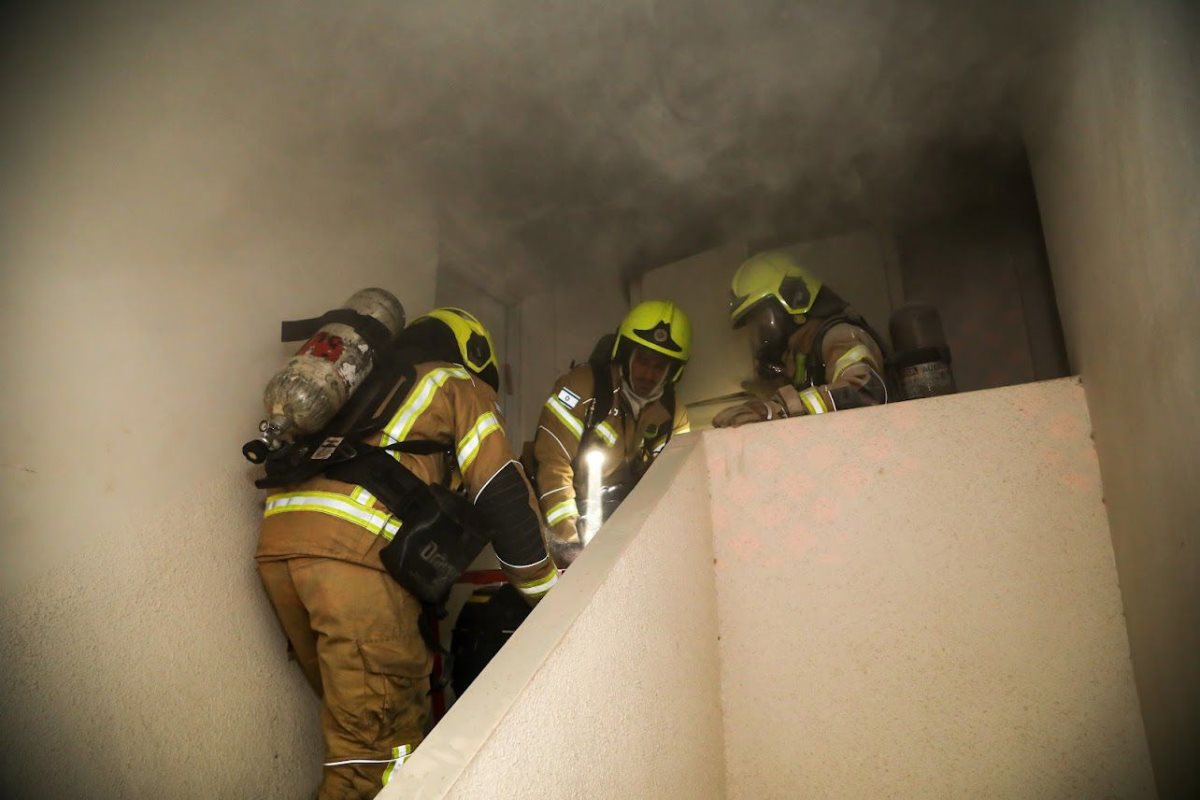 הכוחות בזירת האירוע. קרדיט - זאב דיקמן
