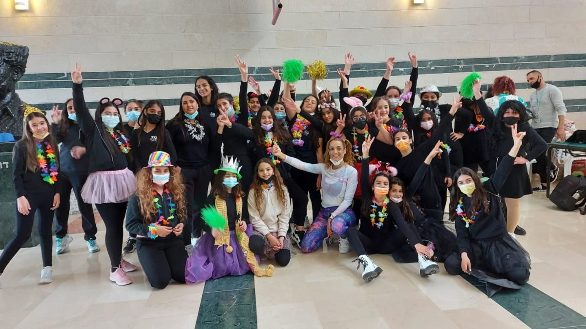 רקדניות 'אביב בן גוריון' שהצטרפו לאירוע. קרדיט - דגנית שואף