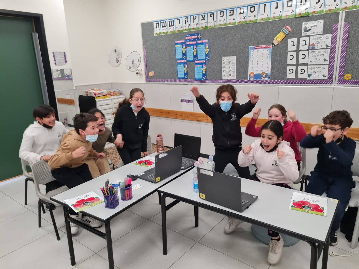 התלמידים הזוכים. קרדיט צילום: מוריה שהם