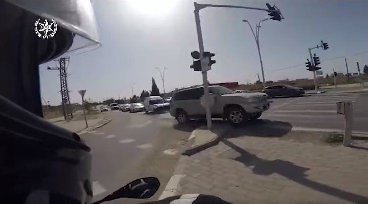 הנהג הנמלט. קרדיט - דוברות מרחב נגב