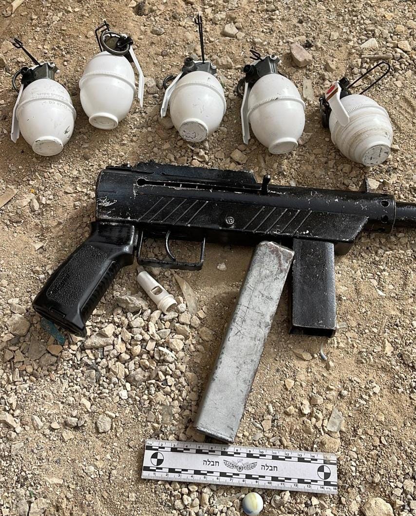 האמל"ח שנתפס בפשיטה. קרדיט - דוברות מרחב נגב