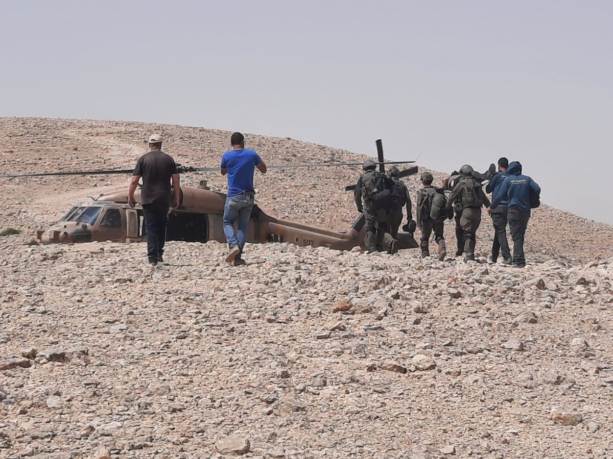 פינוי הפקח הפצוע. קרדיט - צילום פרטי