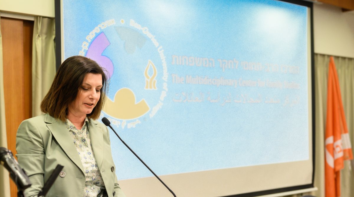 ד"ר מהר כרכבי- סבאח מתוך הכנס. צילום: דני מכליס, אוניברסיטת בן-גוריון בנגב