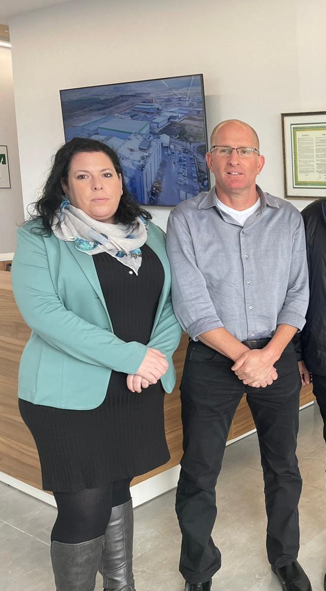 יחד עם יו''ר המרחב, אמיר הדס. קרדיט התאחדות התעשיינים