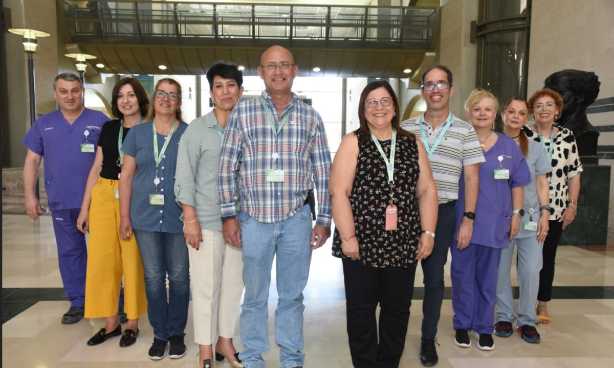 צוות היחידה למניעת זיהומים בסורוקה. קרדיט - דינה פרנקל