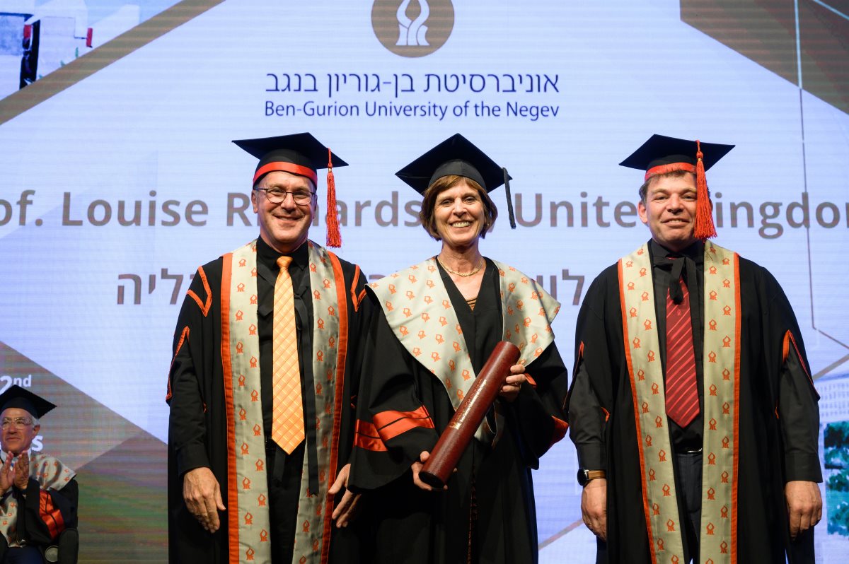 פרופ‘ לואיז ריצ‘רדסון. קרדיט צילום: דני מכליס, אוניברסיטת בן-גוריון בנגב