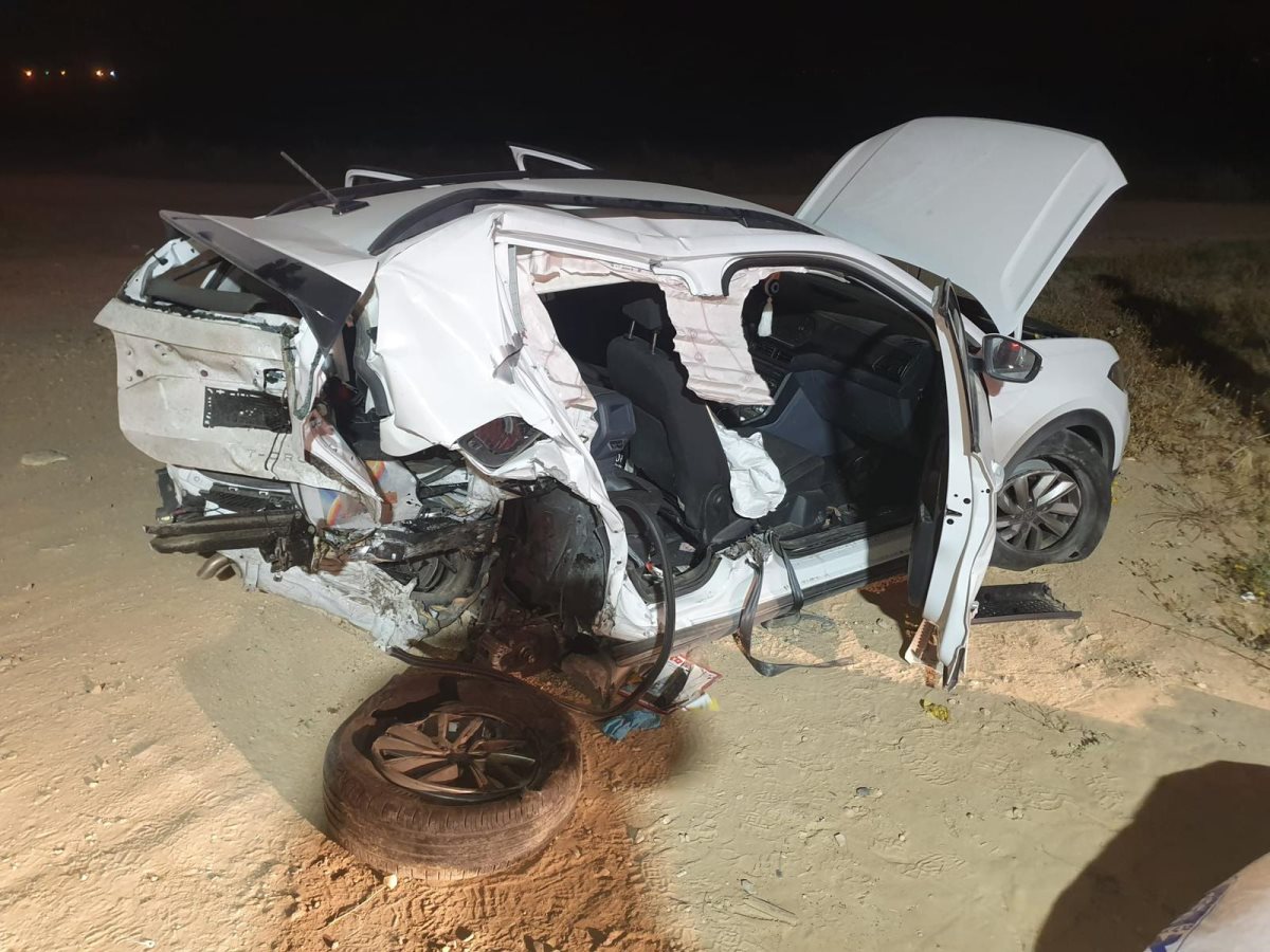 הרכב בו נסעו הנשים. קרדיט - כיבוי והצלה