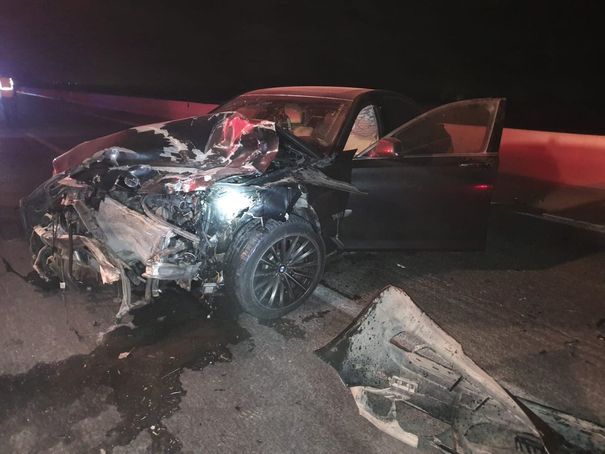 הרכב השני בזירה. קרדיט - כבאות והצלה