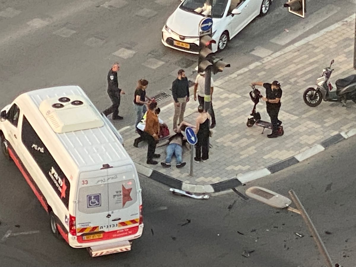 זירת התאונה. קרדיט - באר שבע נט