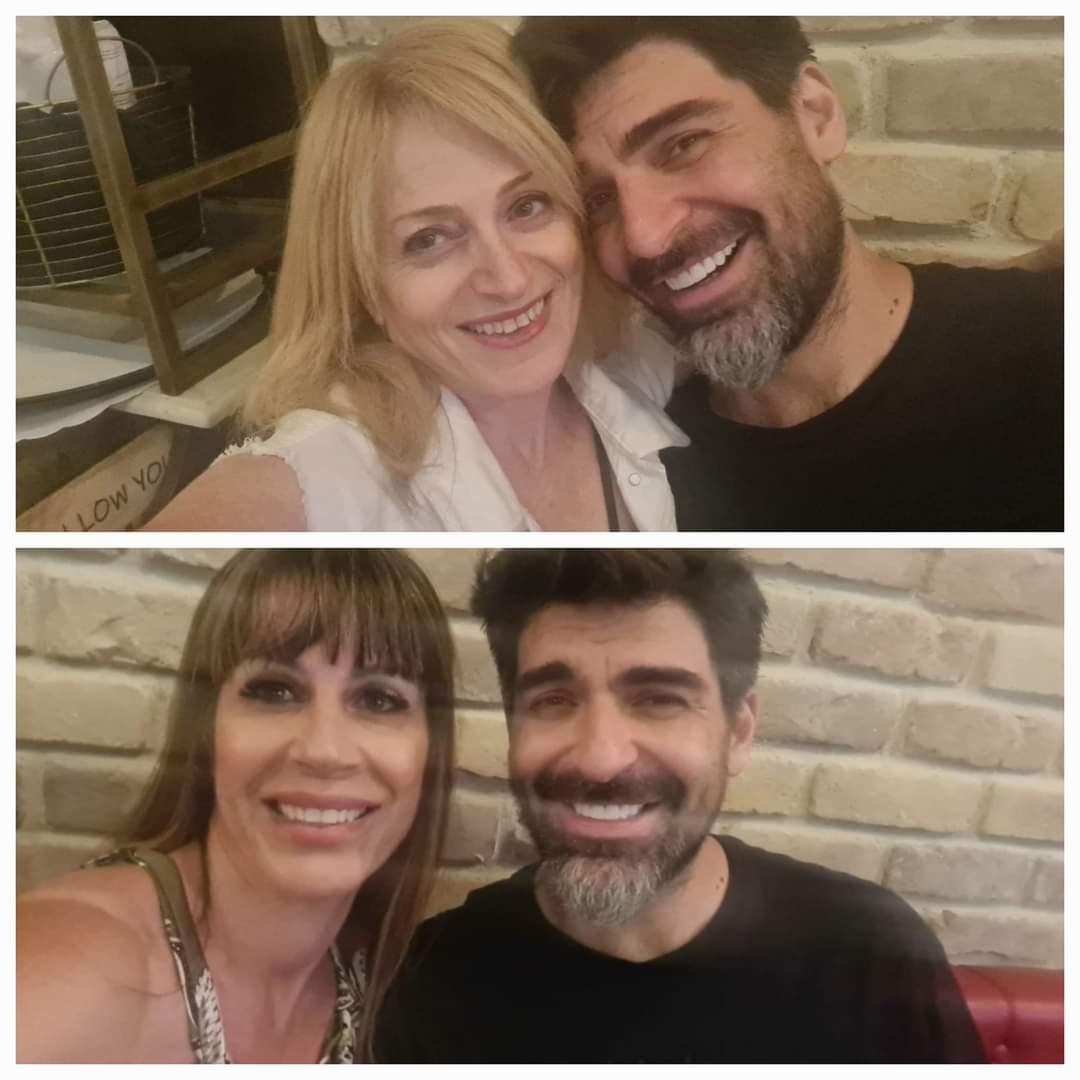 סנדרה ושרית לא ויתרו על תמונה עם הסינגר