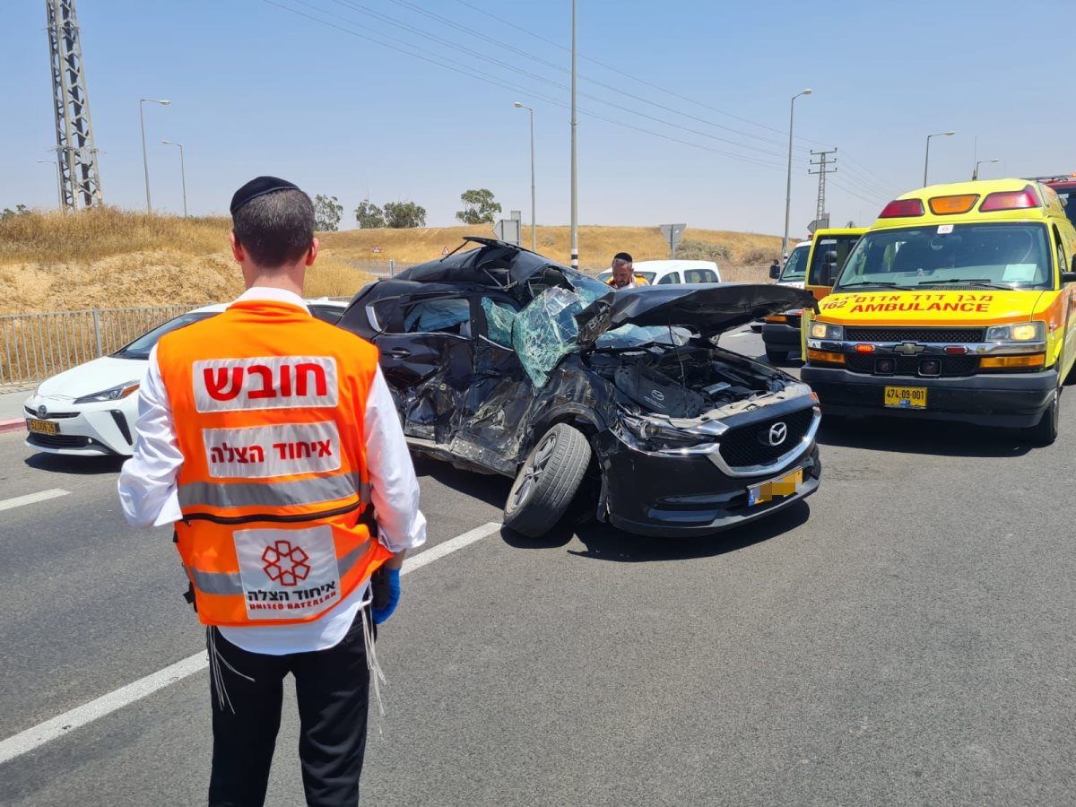 תאונה קשה בכביש 25. קרדיט - איחוד הצלה