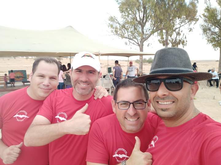 חבריו הטובים של שי, מארגני האירוע לזכרו: יניב, אלי, יוני ובועז. צילום פרטי