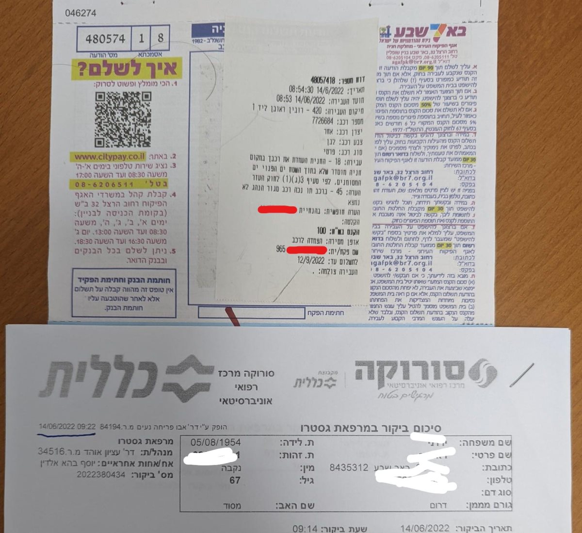 דו"ח חנייה
