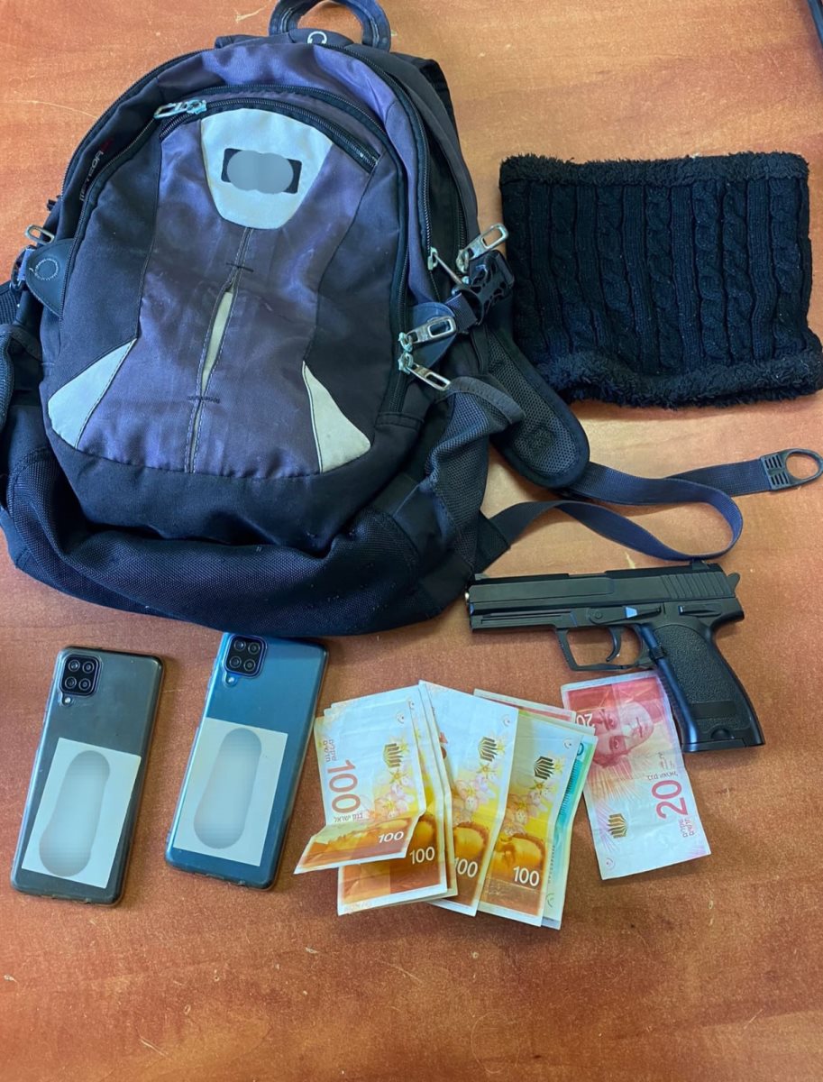 אקדח האוויר שנתפס על החשוד. קרדיט - דוברות מרחב נגב