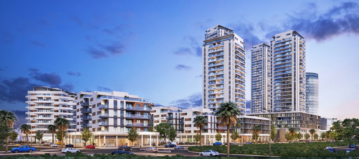 קרדיט - הדמייה פרויקט מתחם רגר בב''ש