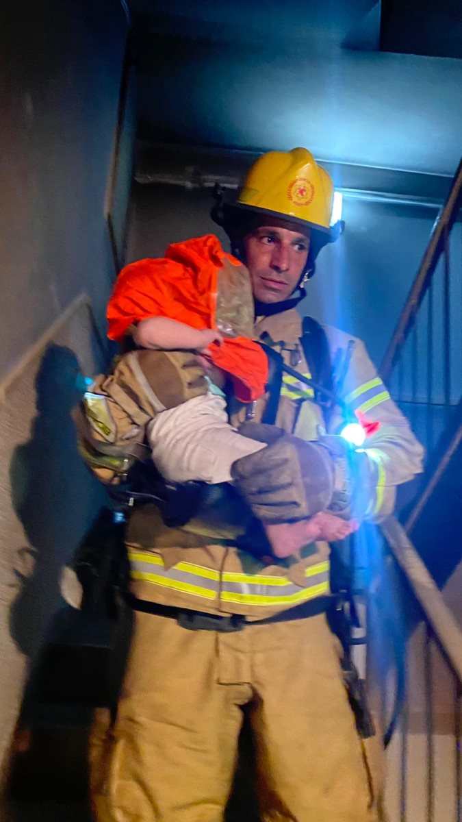 הראו תעוזה יוצאת דופן. קרדיט - כבאות והצלה