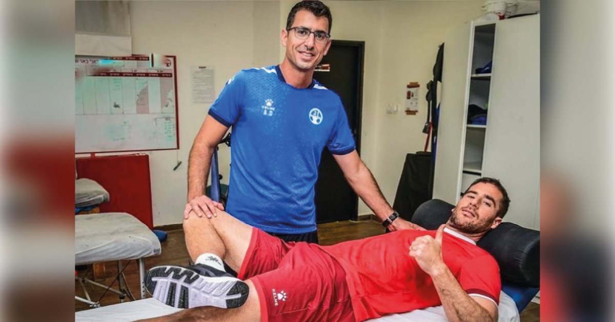 תומר חמד בבדיקות הרפואיות. קרדיט - וסרמיליה