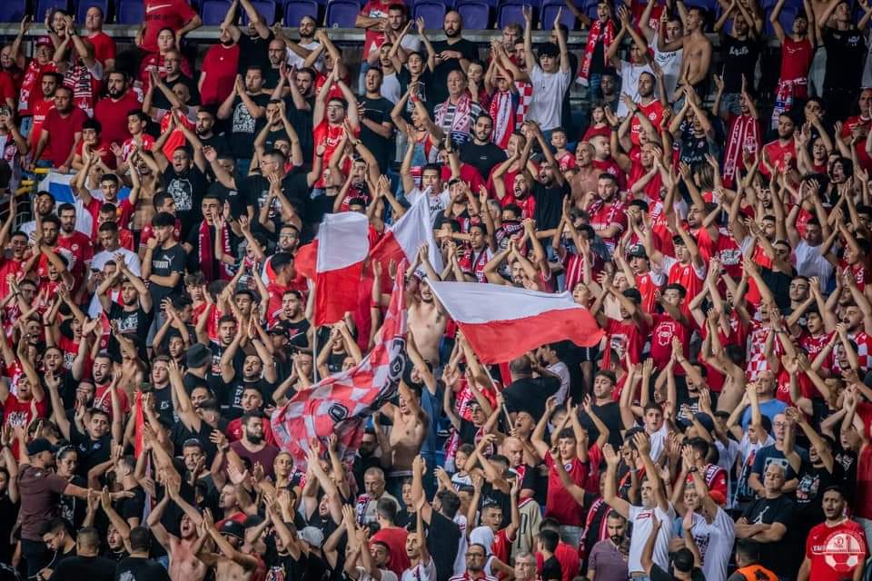 כ-5,000 אוהדים הגיעו הערב לנתניה. קרדיט - הפועל "ויקטורי" באר שבע